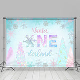 Load image into Gallery viewer, Lofaris Glitter Colorful Winter Snow Theme Birthday Backdrops