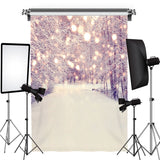 Load image into Gallery viewer, Lofaris Glitter Dots Snow Forest Photo Backdrops for Winter