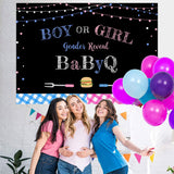 Load image into Gallery viewer, Lofaris Glitter Pink And Blue Gender Reveal Bbq Baby Shower