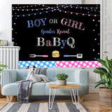 Load image into Gallery viewer, Lofaris Glitter Pink And Blue Gender Reveal Bbq Baby Shower