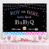 Load image into Gallery viewer, Lofaris Glitter Pink And Blue Gender Reveal Bbq Baby Shower