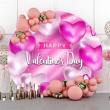 Load image into Gallery viewer, Lofaris Glitter Pink Round Happy Valentines Day For Party