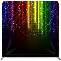 Lofaris Glitter Rainbow Color Double-Sided Backdrop for Birthday
