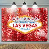 Load image into Gallery viewer, Lofaris Glitter Red With Shining Light Happy Birthday Backdrop
