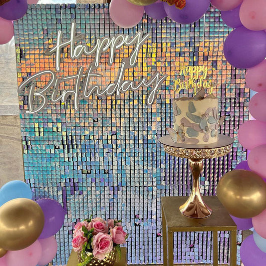 Lofaris Glitter Sequin Shimmer Wall Backdrop Panels for Party Decor Anniversary Birthday Bridal Shower