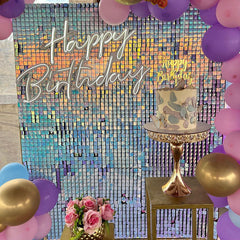 Lofaris Glitter Sequin Shimmer Wall Backdrop Panels for Party Decor Anniversary Birthday Bridal Shower