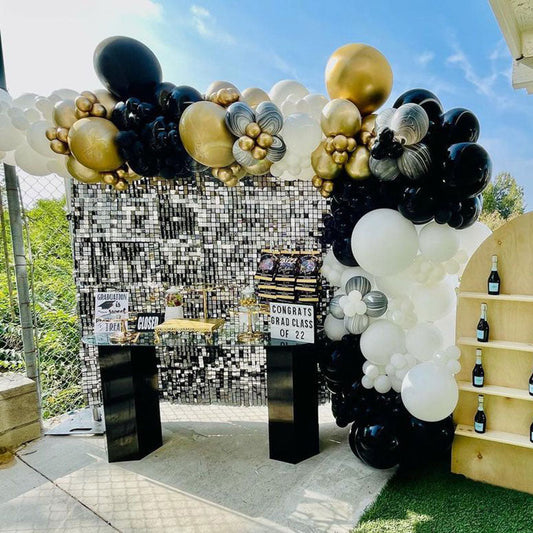 Lofaris Glitter Sequin Shimmer Wall Backdrop Panels for Party Decor Anniversary Wedding Bridal Shower