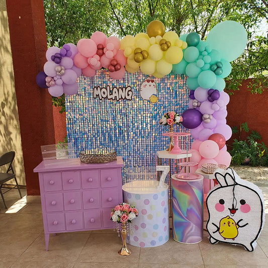 Lofaris Glitter Shimmer Wall Panels Best Backdrop Decor for Bridal Shower Prom Event