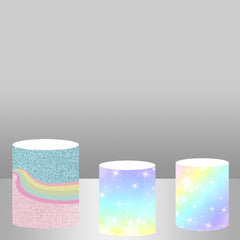 Lofaris Glitter Space Bokeh Backdrop Plinth Cylinder Cover Kit