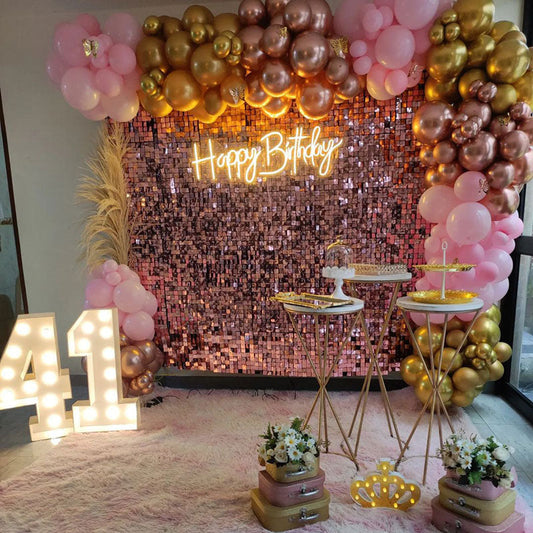 Lofaris Shimmer Wall Background Panels For Party Decor Birthday Bridal Shower