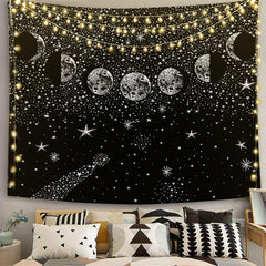 Lofaris Glitter Star Galaxy Still Life Landscape Wall Tapestry
