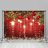 Load image into Gallery viewer, Lofaris Glitter Stars and Jingle-Bell Christmas Tree Backdrop