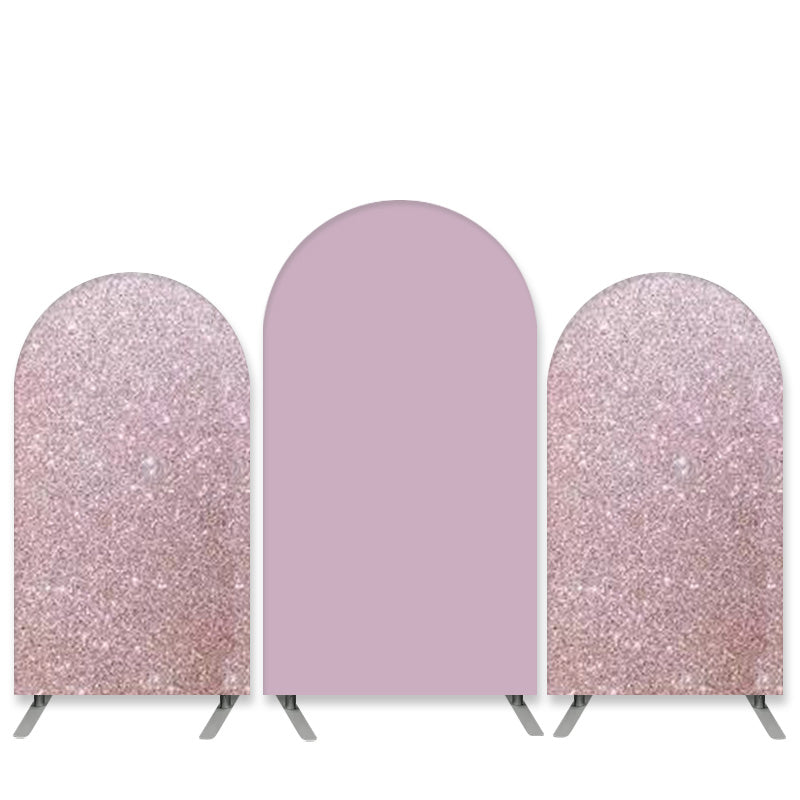 Lofaris Glitter Theme Light Pink Birthday Arch Backdrop Kit Banner