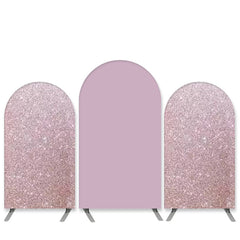 Lofaris Glitter Theme Light Pink Birthday Arch Backdrop Kit Banner