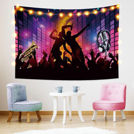 Lofaris Glitter Vocal Concert Novelty Family Wall Tapestry