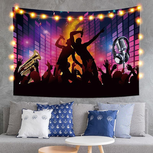 Lofaris Glitter Vocal Concert Novelty Family Wall Tapestry