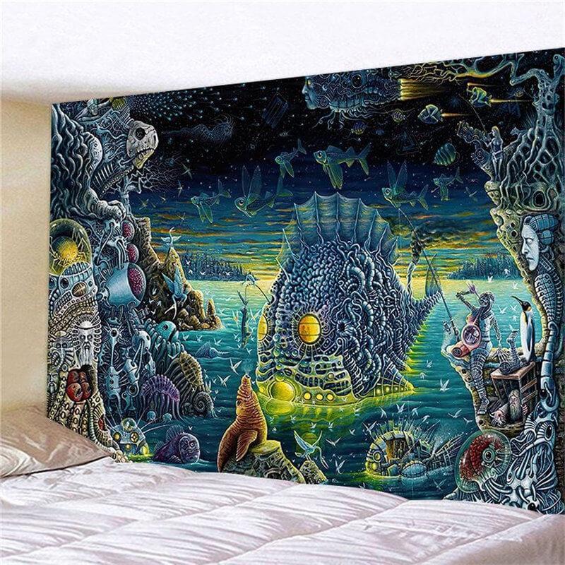 Lofaris Gloomy Anime 3D Printed Room Decoration Wall Tapestry