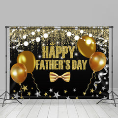 Lofaris Gold Ballons Bokeh Glitter Happy Fathers Day Backdrop