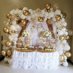 Lofaris Gold DIY 145 Pack Balloon Arch Kit | Party Decorations - White