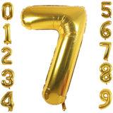 Load image into Gallery viewer, Lofaris Gold DIY Number Foil Mylar Balloons 40 Inch Party Decoration