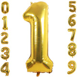 Load image into Gallery viewer, Lofaris Gold DIY Number Foil Mylar Balloons 40 Inch Party Decoration