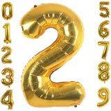 Load image into Gallery viewer, Lofaris Gold DIY Number Foil Mylar Balloons 40 Inch Party Decoration