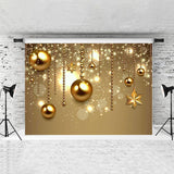 Load image into Gallery viewer, Lofaris Gold Glitter Bokeh Ball Decoration Chrismas Backdrop