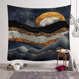 Load image into Gallery viewer, Lofaris Gold Glittter Abstract Texture Family Wall Tapestry