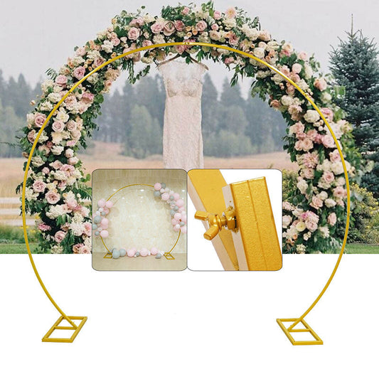 Lofaris Gold Metal Flower Hoop Balloon Diy Wedding Arch Stand
