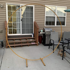 Lofaris Metal Round Backdrop Stand for Party