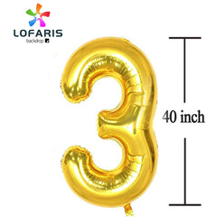 Lofaris Gold Number 13 Balloons 40 Inch DIY For Birthday Party Supplies