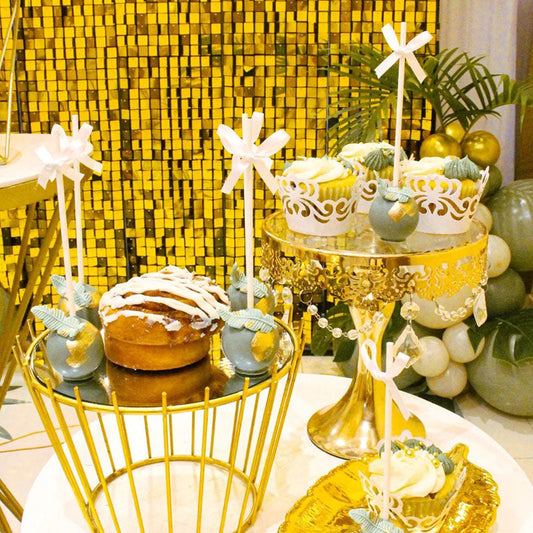 Lofaris Gold Shimmer Wall Panels | Wedding Event Party Decorations