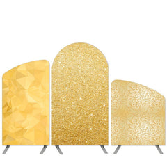 Lofaris Gold Theme Glitter Abstract Arch Backdrop Kit For Birthday