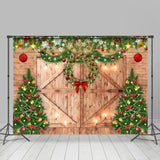 Load image into Gallery viewer, Lofaris Golden Stars and Shiny Light Christmas Wooden Backdrop