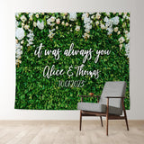 Load image into Gallery viewer, Lofaris Gorgeous Greenery Better Together Wedding Backdrop