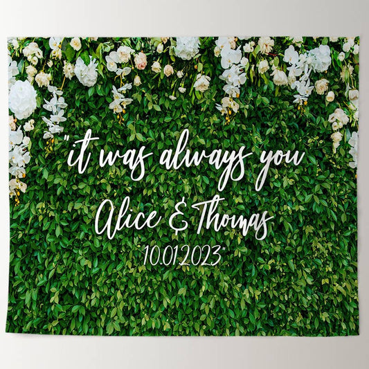 Lofaris Gorgeous Greenery Better Together Wedding Backdrop