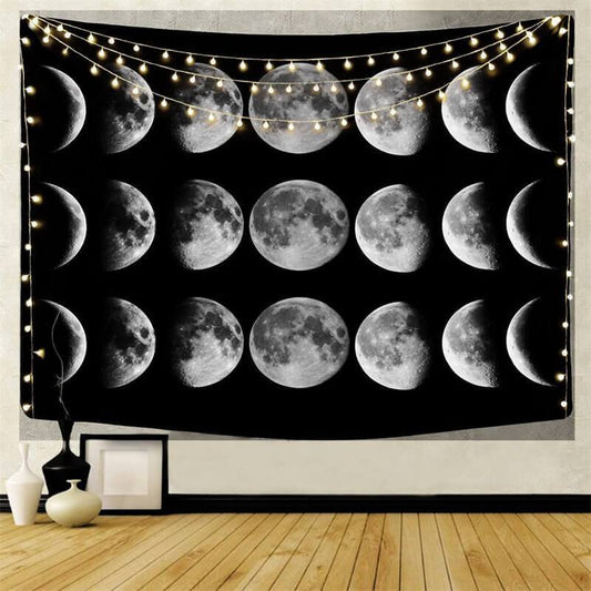 Lofaris Gradient Earth Black And White Landscape Wall Tapestry