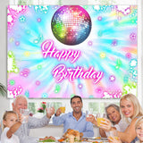 Load image into Gallery viewer, Lofaris Graffiti And Dance With Music Happy Birthday Backdrop