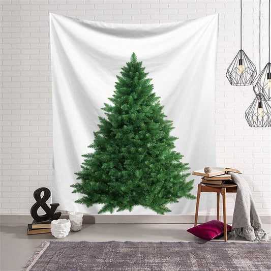 Lofaris Green 3D Printed Christmas Tree Art Decor Wall Tapestry