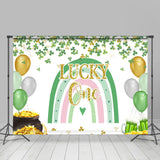 Load image into Gallery viewer, Lofaris Green And Glitter Balloons St. Patrick’S Day Backdrop