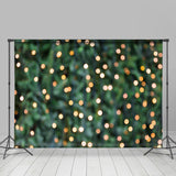 Load image into Gallery viewer, Lofaris Green And Glitter Lights Bokeh Photo Backdrops