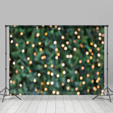Load image into Gallery viewer, Lofaris Green And Glitter Lights Bokeh Photo Backdrops