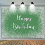 Load image into Gallery viewer, Lofaris Green Bokeh Glitter Happy Birthday Backdrop for Party
