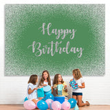 Load image into Gallery viewer, Lofaris Green Bokeh Glitter Happy Birthday Backdrop for Party