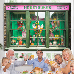 Lofaris Green Candy Land Shop Honeydukes Birthday Backdrop