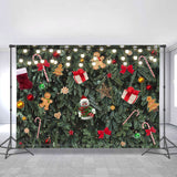 Load image into Gallery viewer, Lofaris Green Chrismas Tree And Decoration Pendant Backdrop