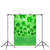 Load image into Gallery viewer, Lofaris Green Glitter Bokeh Happy St. Patrick’S Day Backdrop