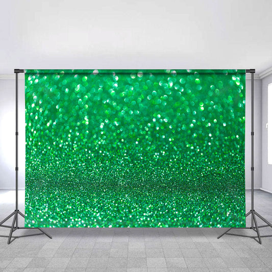 Lofaris Green Glitter Simple Bokeh Happy Birthday Backdrop