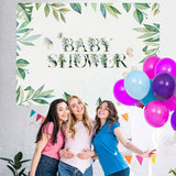 Load image into Gallery viewer, Lofaris Green Leaves Butterfly Baby Shower Backdrop for Party
