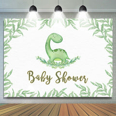 Lofaris Green Leaves Dinosaur Decor Backdrop for Baby Shower Party
